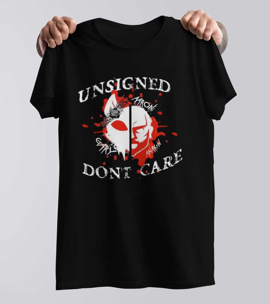 Unsigned Dont Care Aaron Gary Anakin Split Mask T-Shirt