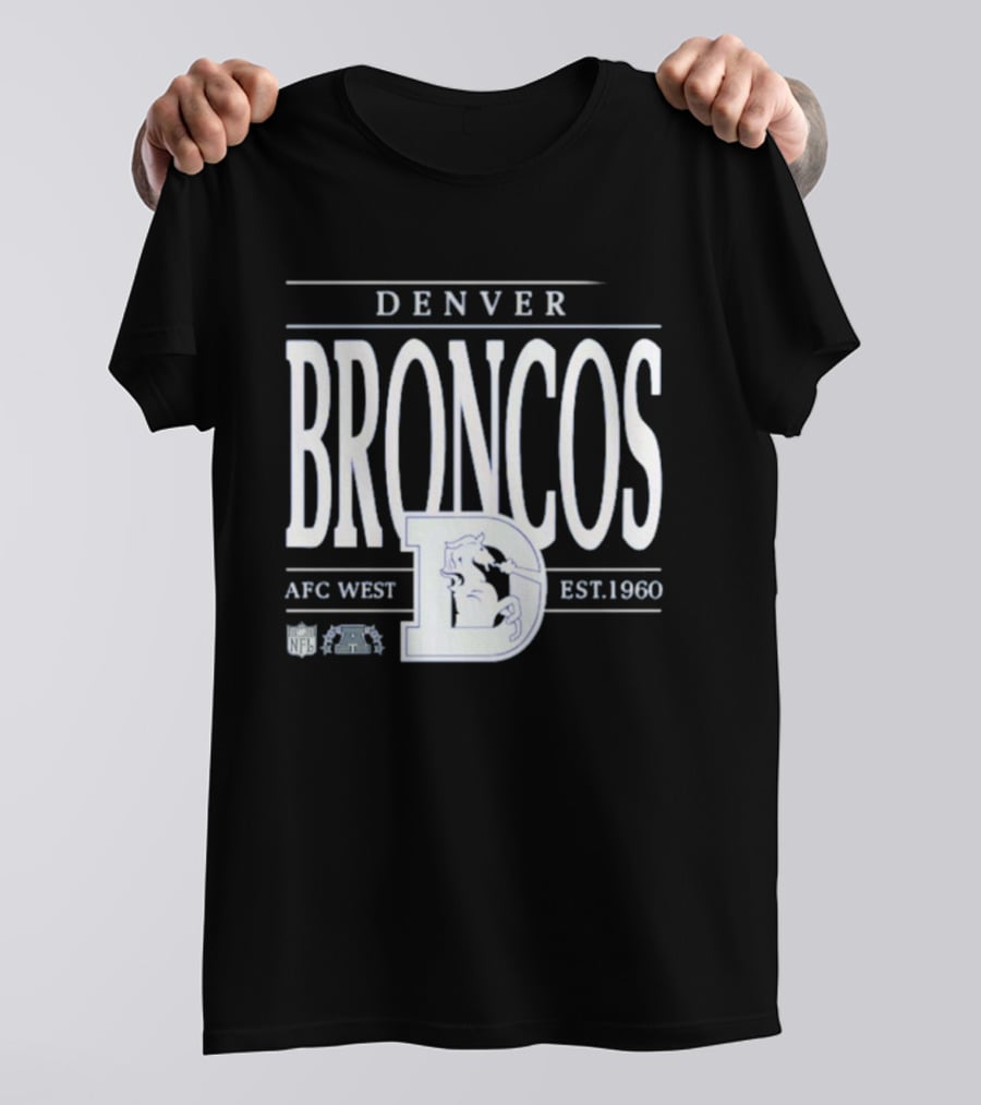 Denver Broncos AFC West Est 1960 NFL Football Retro D T-Shirt