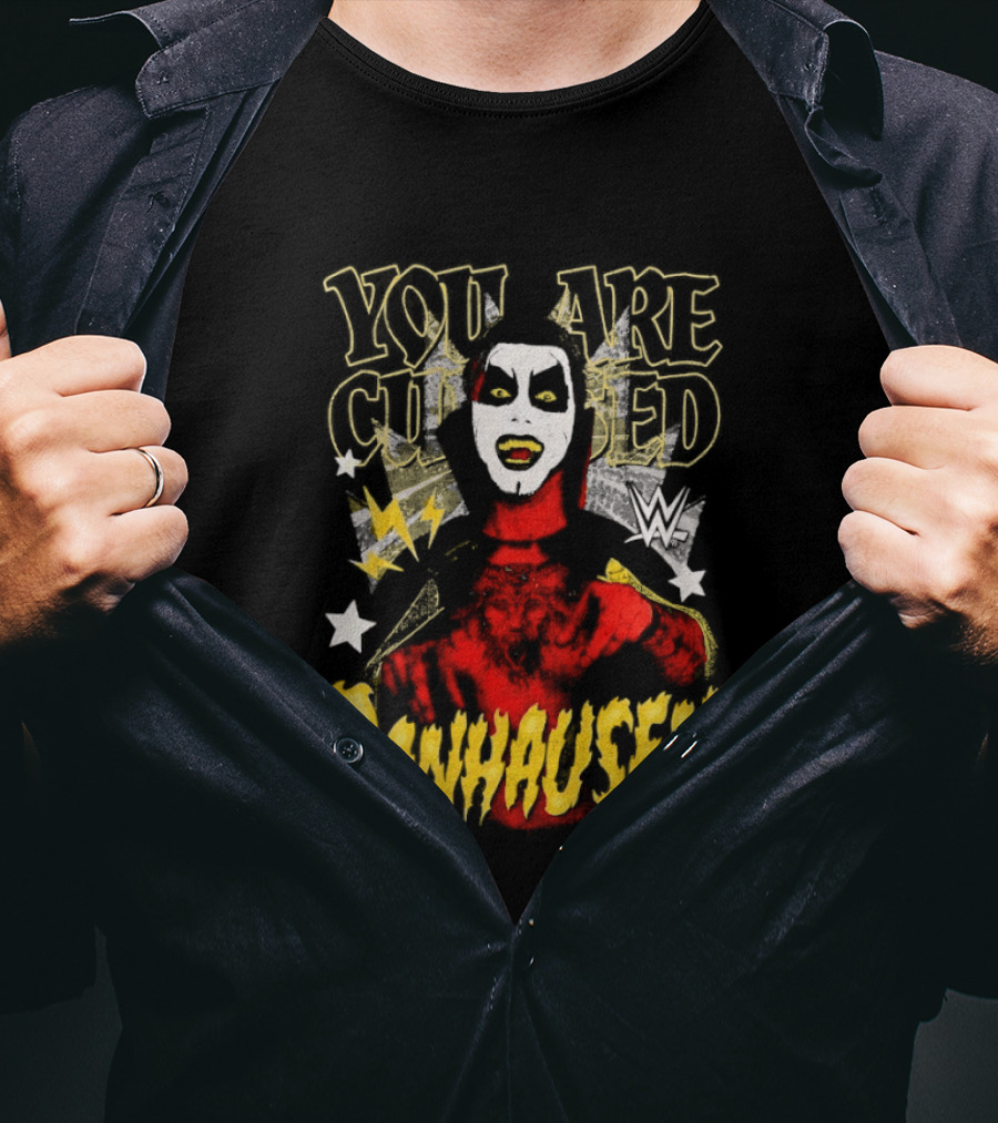 WWE Danhausen You Are Cursed Wrestling Starface T-Shirt