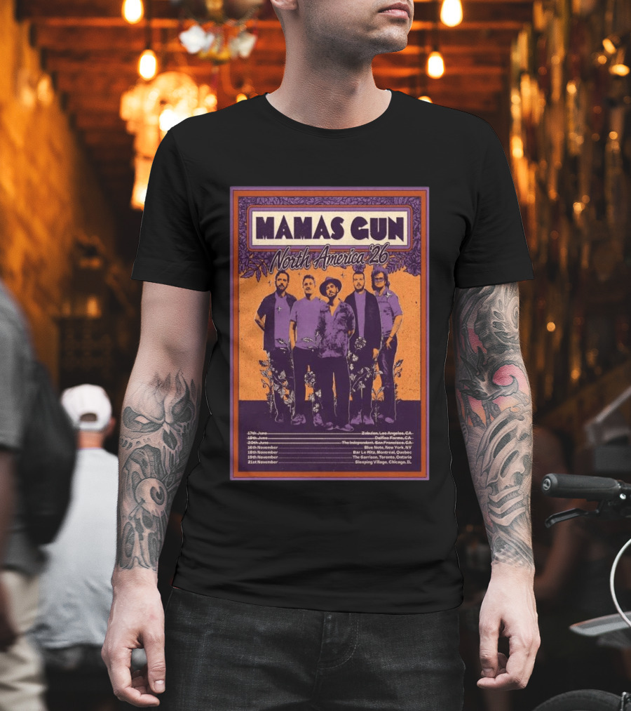 Mamas Gun North America Tour 2026 Dates And Locations T-Shirt