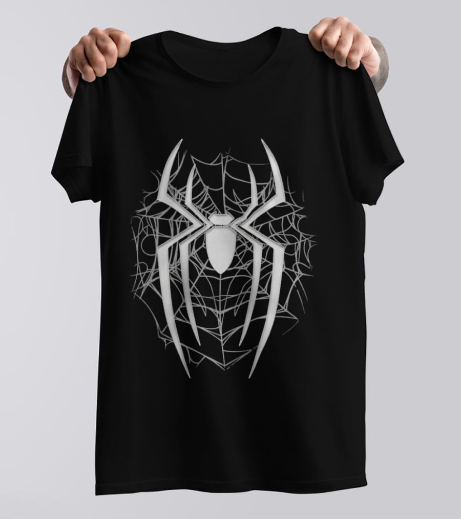 Marvel Spider Man Brand New Day Dark Spiderweb White T-Shirt
