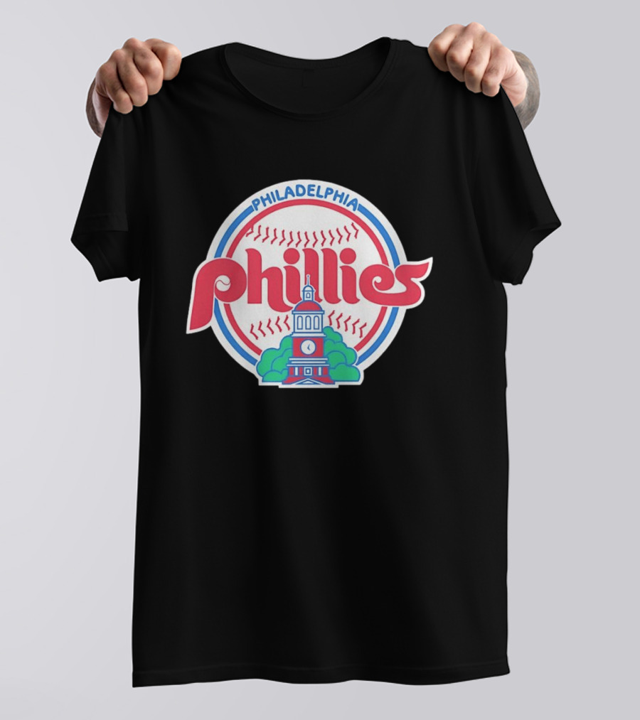 Philadelphia Phillies Independence Hall Baseball Team T-Shirt