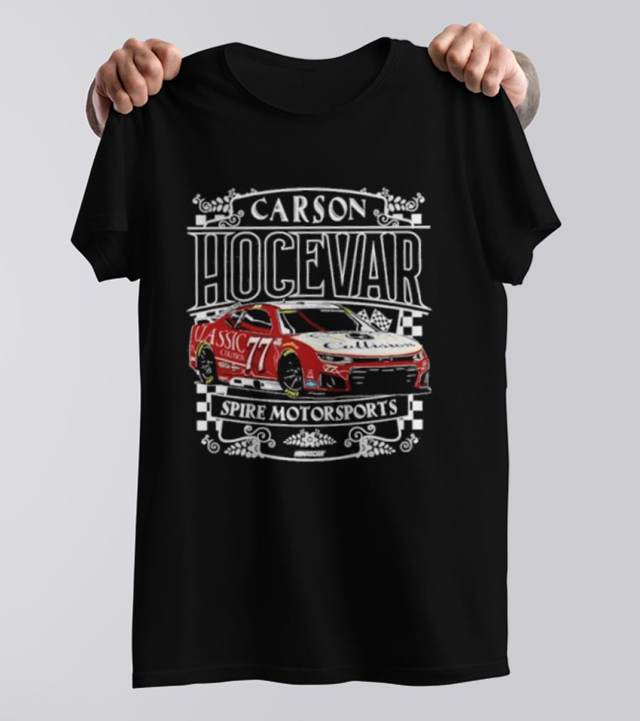 Carson Hocevar #77 Classic Collision Spire Motorsports T-Shirt