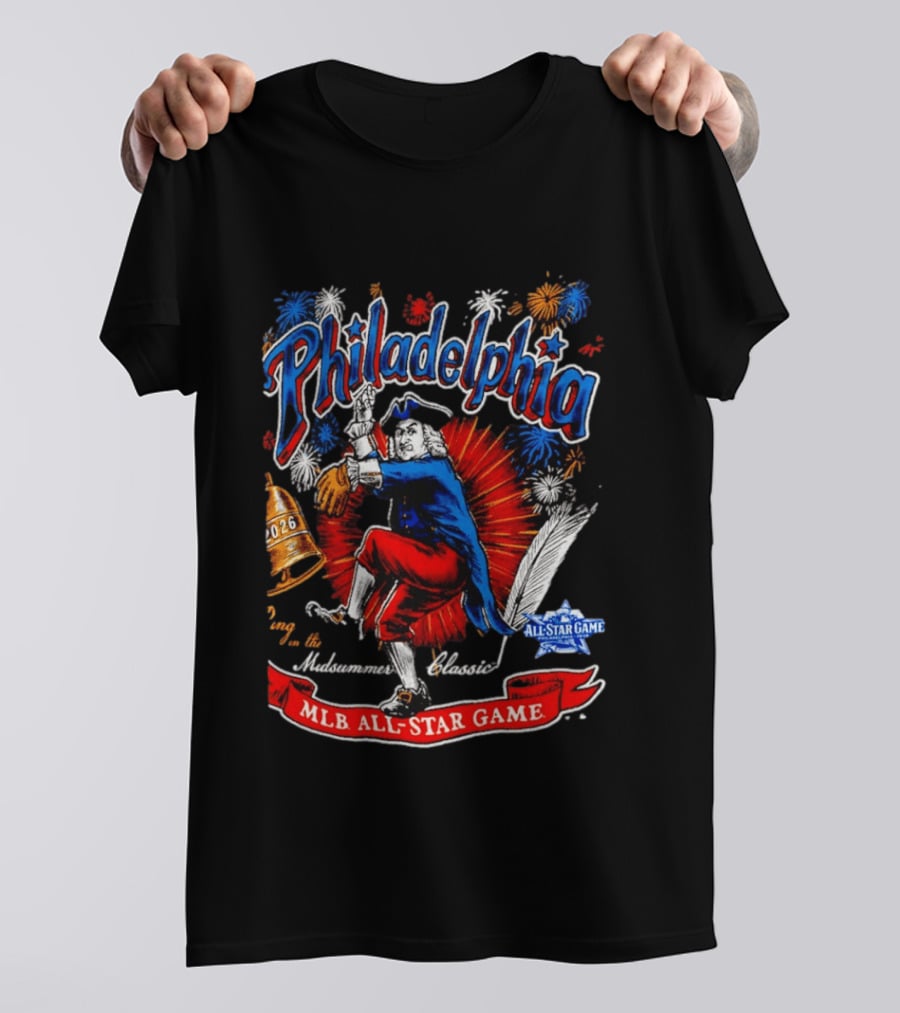 Philadelphia 2026 MLB All Star Game Midsummer Classic Fireworks T-Shirt