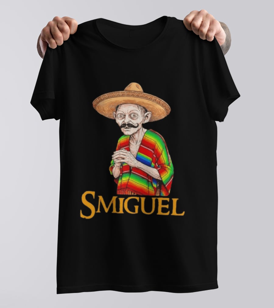 Smiguel Mexican Poncho Sombrero T-Shirt