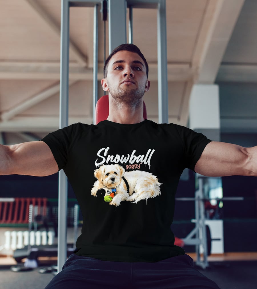 Snowball Gordy Dog With Playful Plush Toy T-Shirt