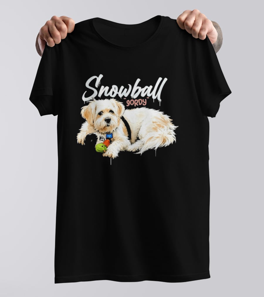 Snowball Gordy Dog With Playful Plush Toy T-Shirt
