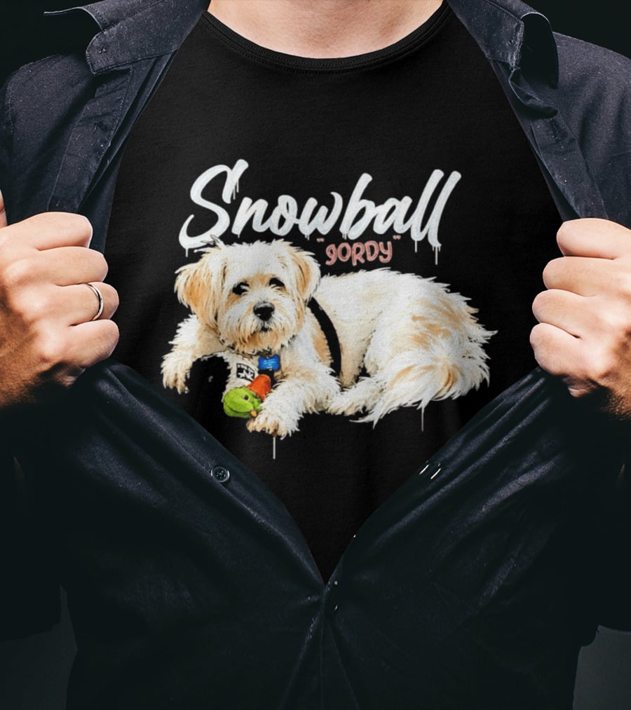 Snowball Gordy Dog With Playful Plush Toy T-Shirt