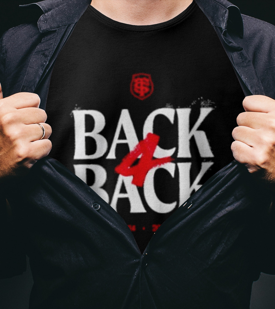 Stade Toulousain Back To Back 4 Times T-Shirt