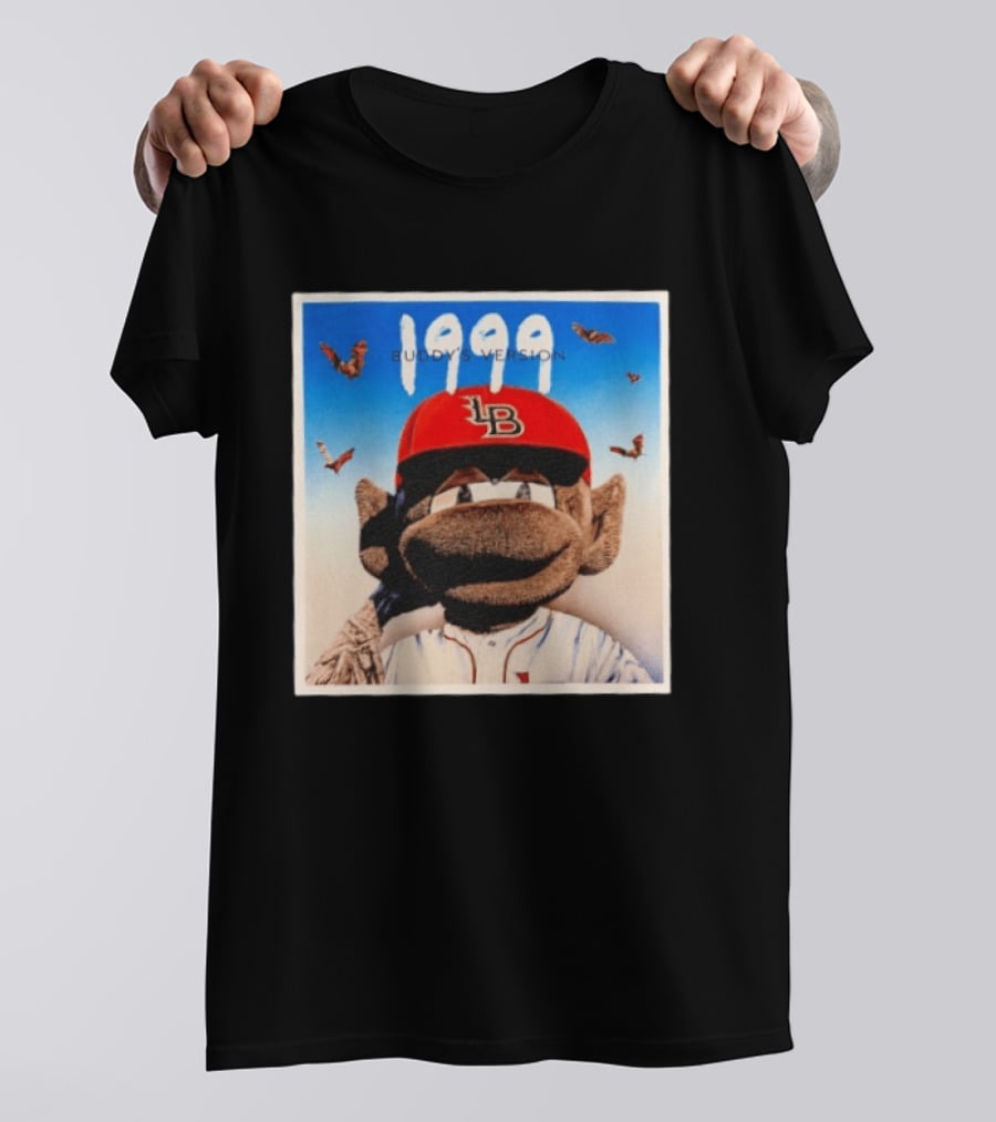 1999 Buddy's Version LB Red Cap Baseball T-Shirt