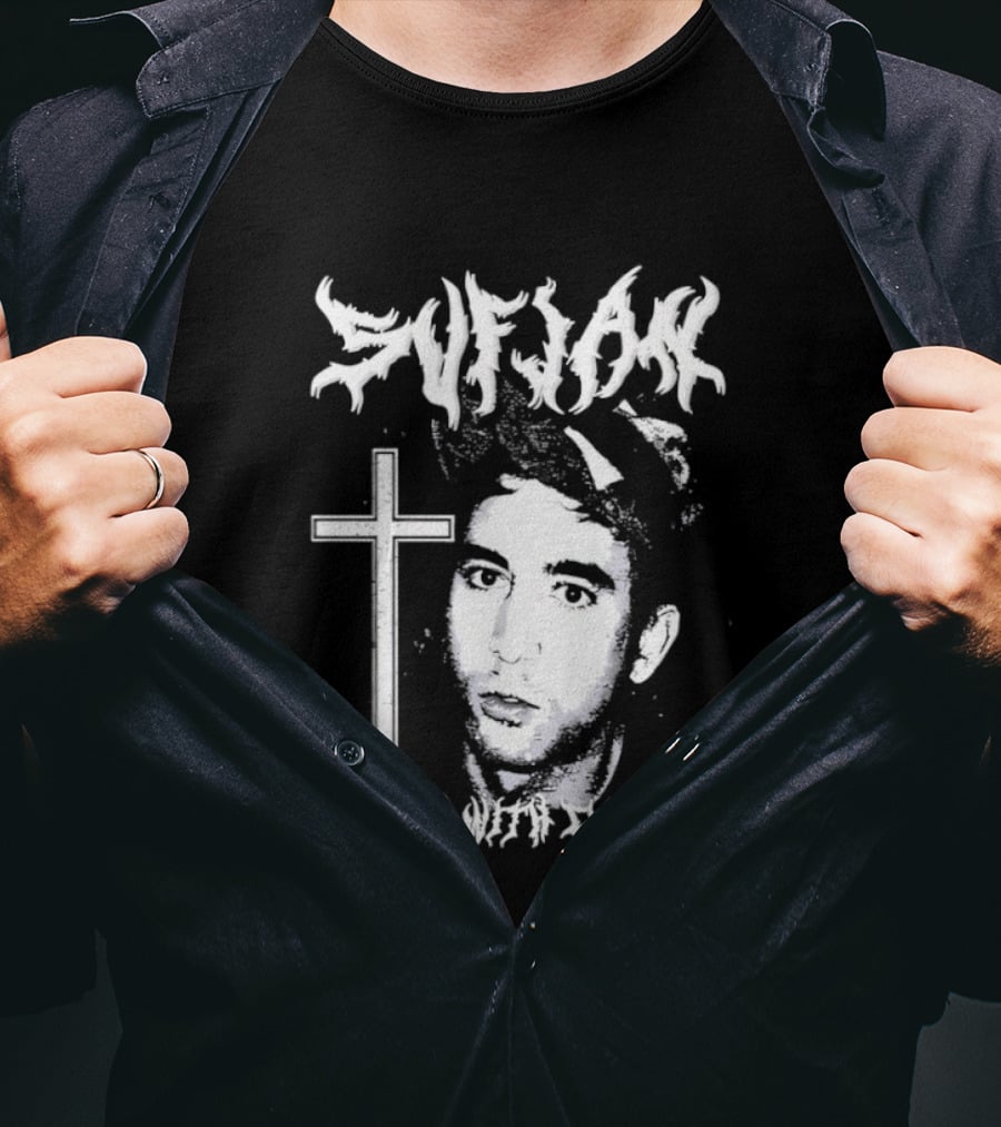 Sufjan Death With Dignity Indie Folk Musician Cross T-Shirt