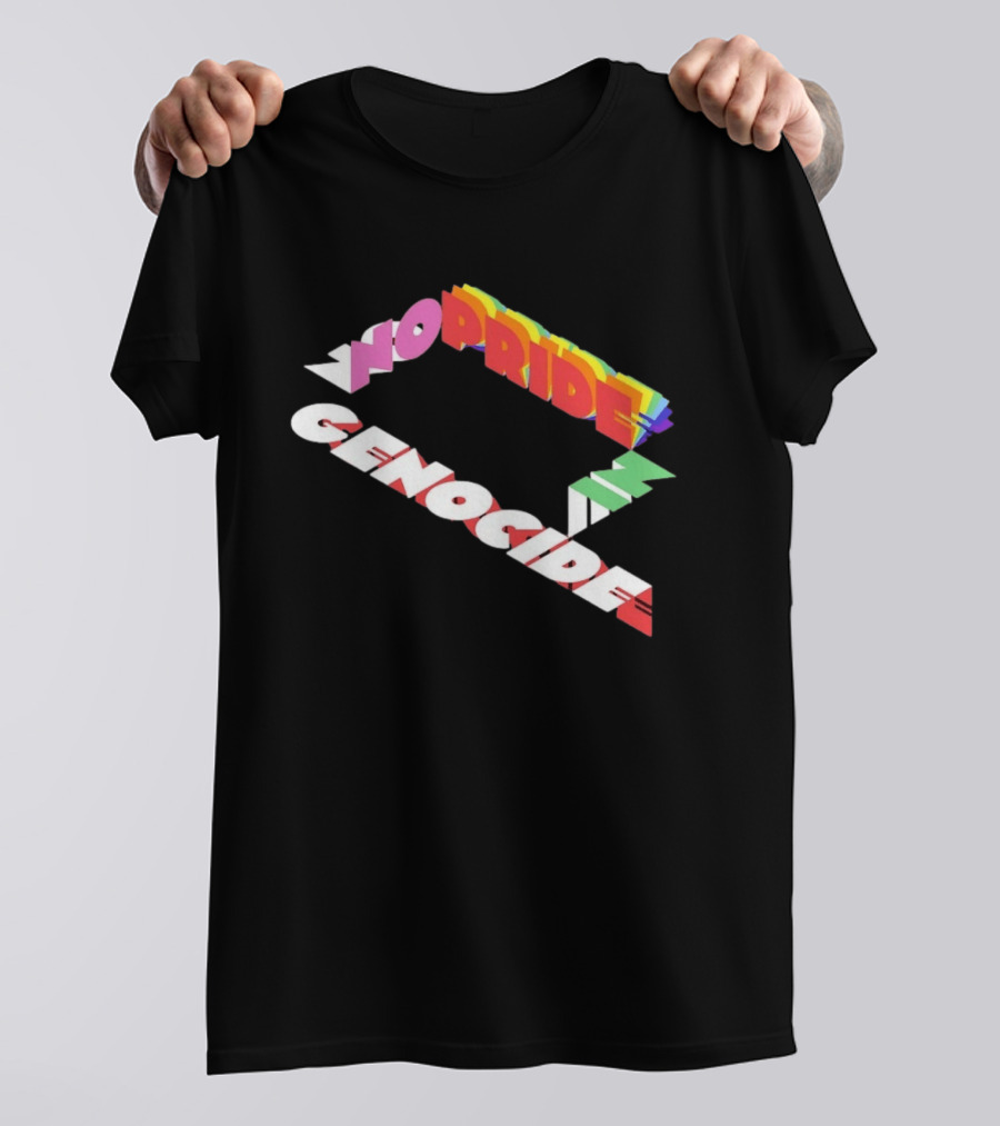 No Pride In Genocide Colorful 3D T-Shirt