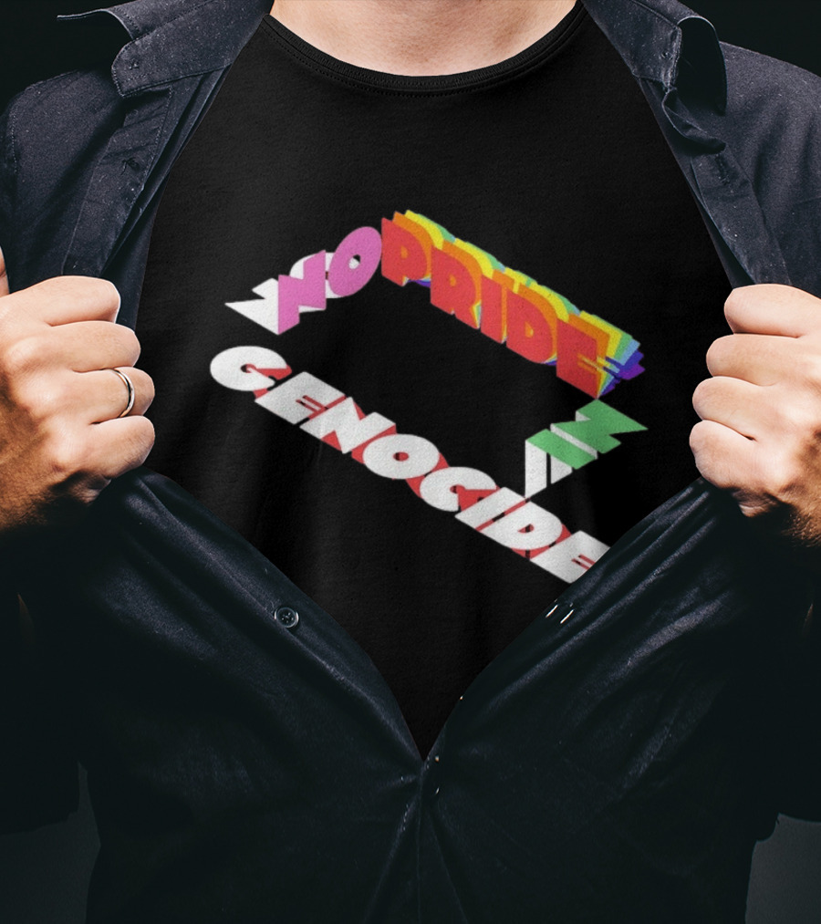 No Pride In Genocide Colorful 3D T-Shirt