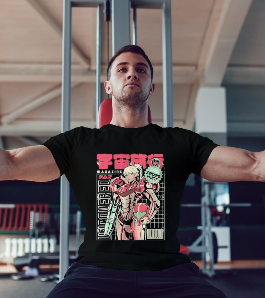 Samus Aran Metroid Special Feature Uncovered Magazine Issue T-Shirt