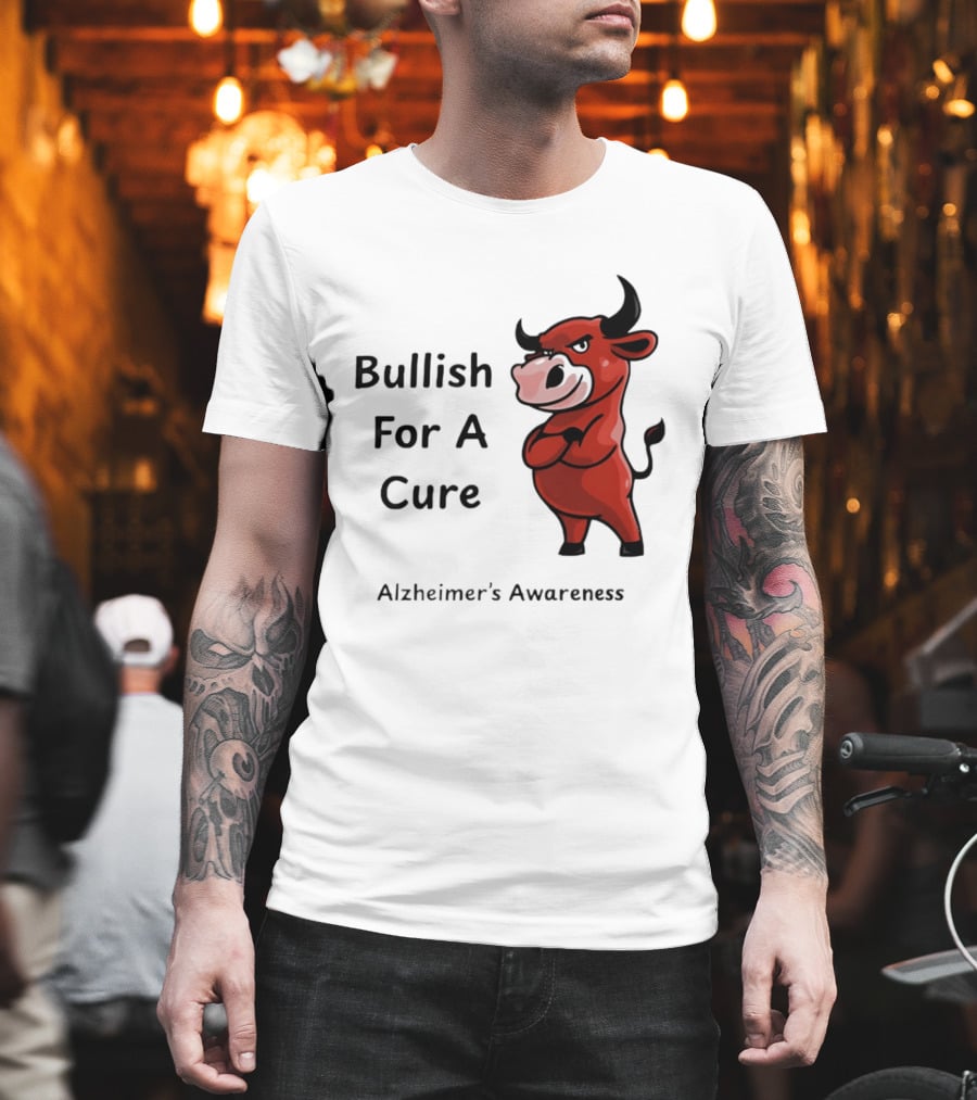 Bullish For A Cure Alzheimer's Awareness Red Bull T-Shirt