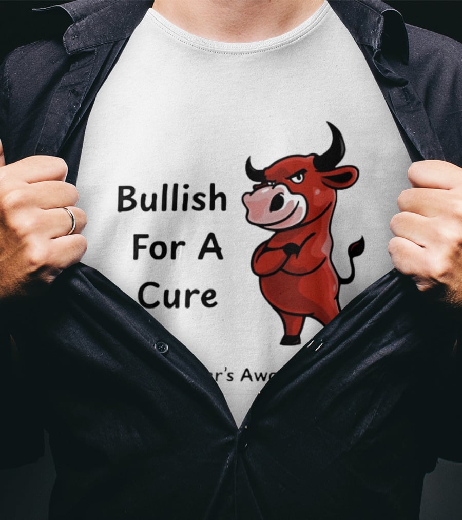 Bullish For A Cure Alzheimer's Awareness Red Bull T-Shirt