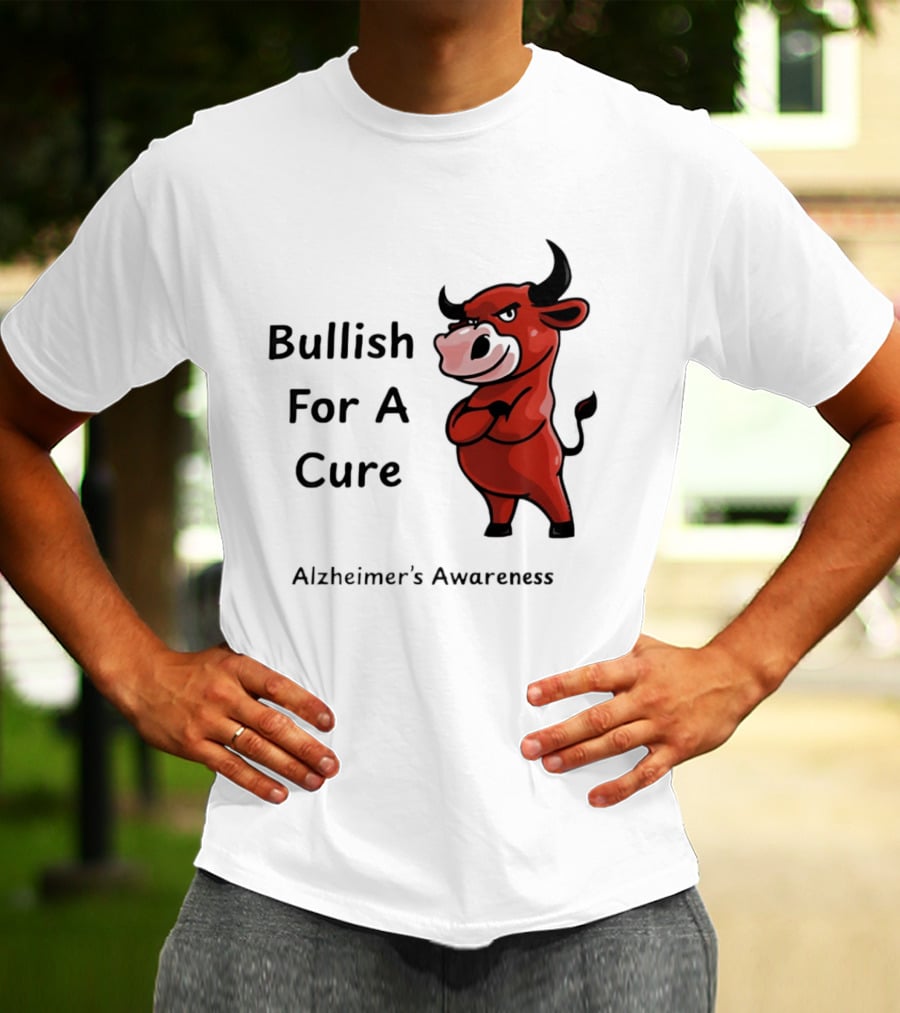 Bullish For A Cure Alzheimer's Awareness Red Bull T-Shirt