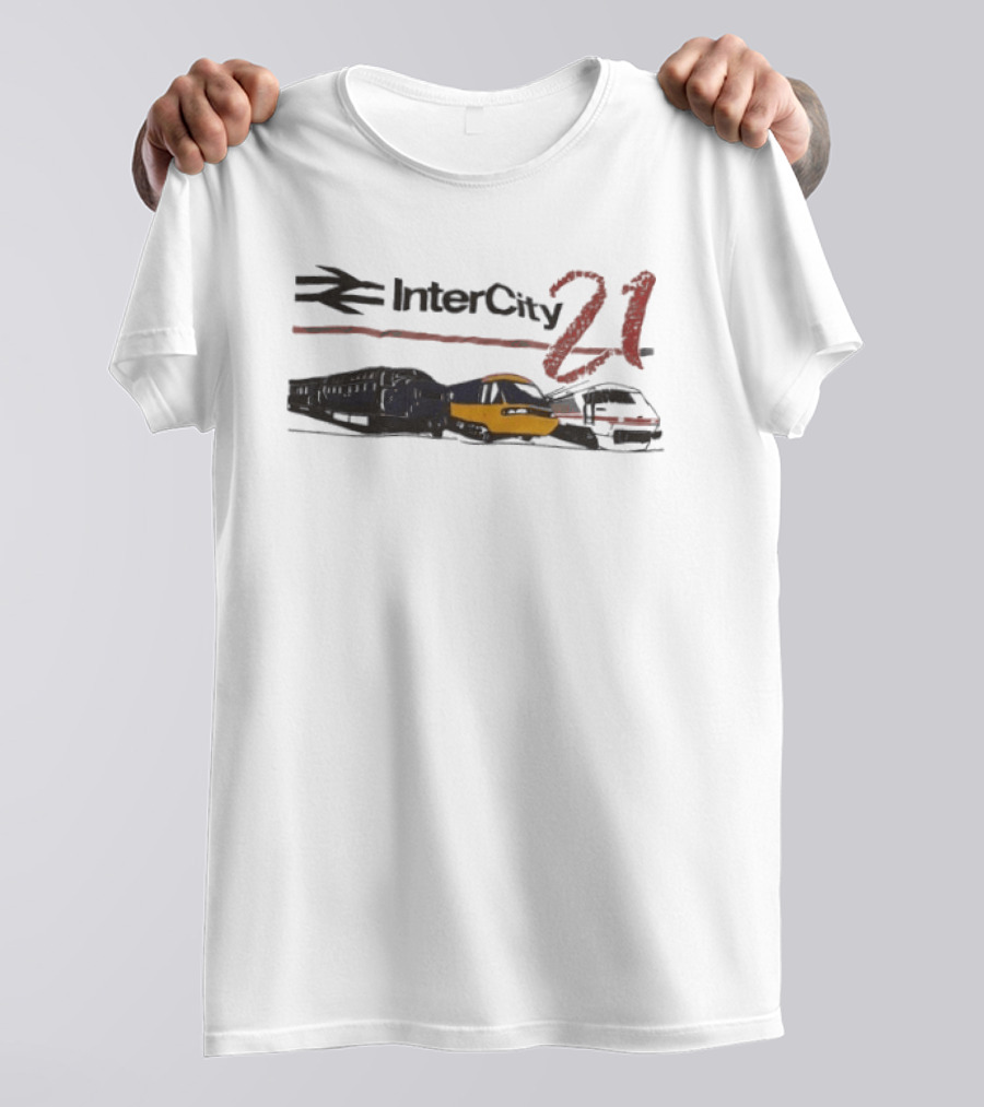 InterCity 21 Train Transportation Theme With Trains T-Shirt
