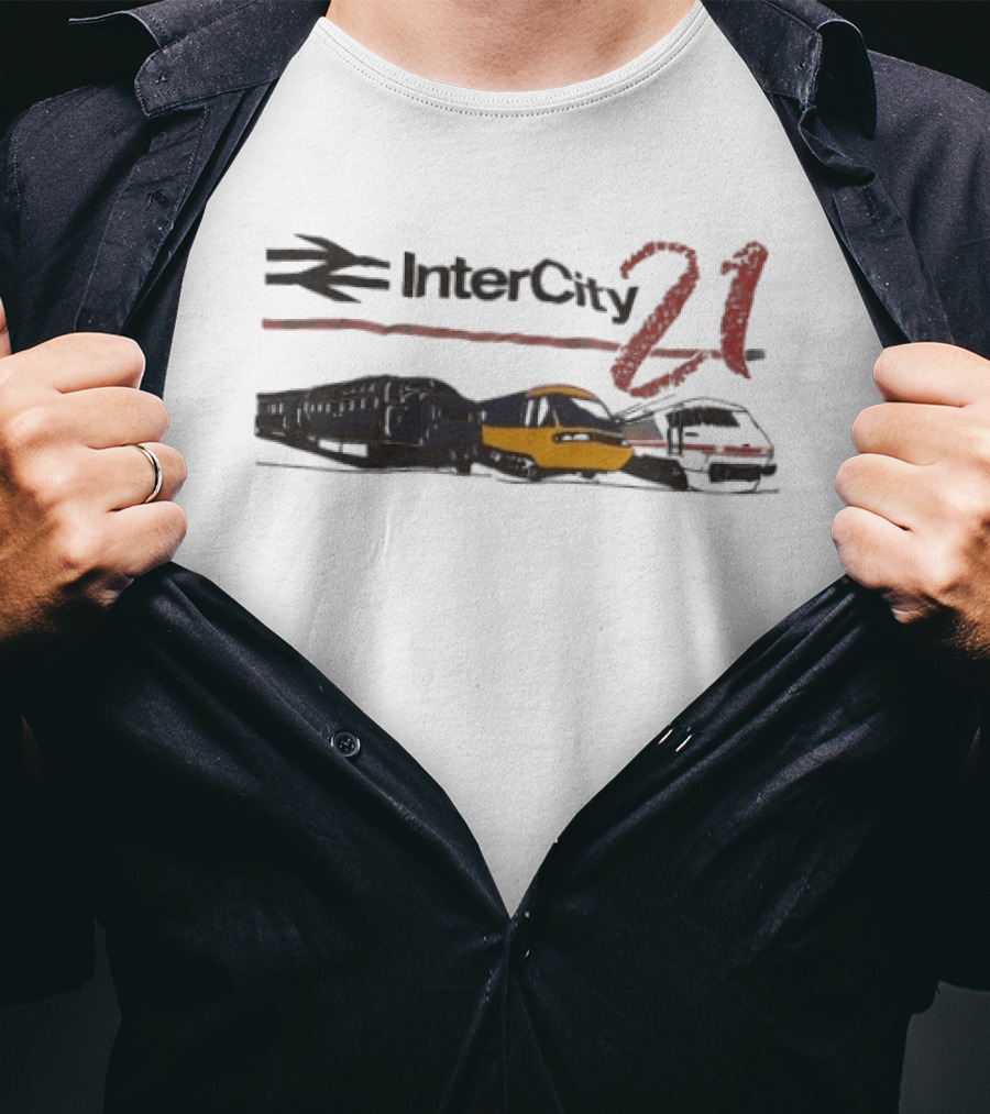 InterCity 21 Train Transportation Theme With Trains T-Shirt