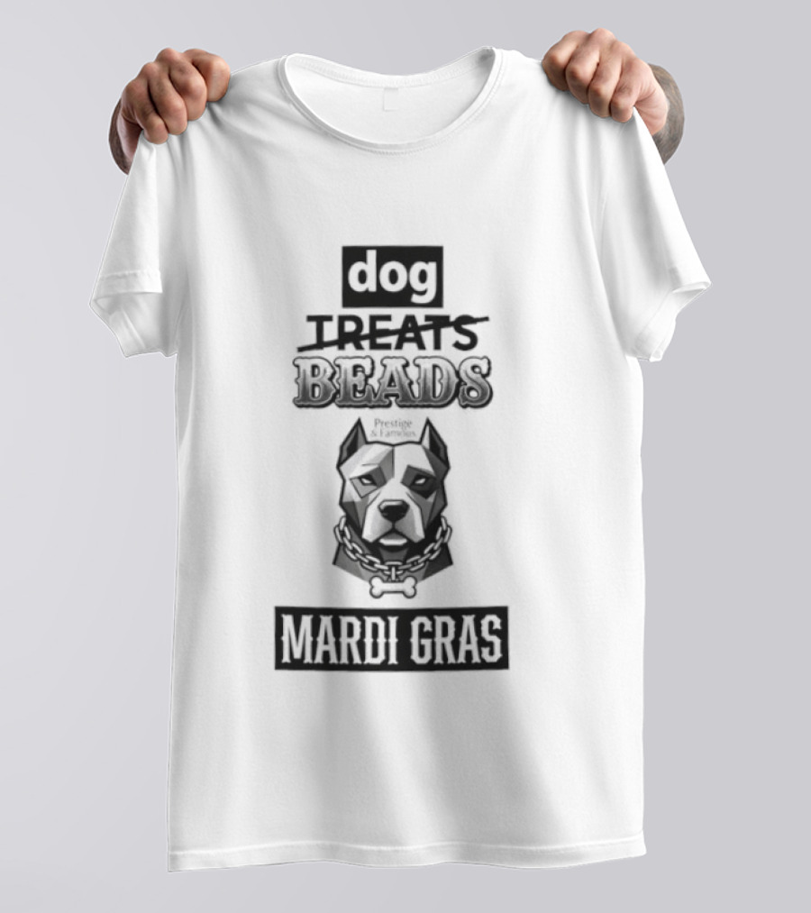 Dog Treats Beads Mardi Gras T-Shirt