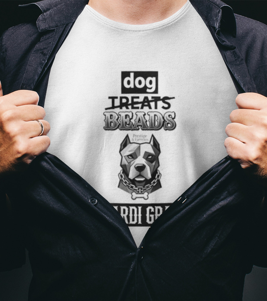 Dog Treats Beads Mardi Gras T-Shirt