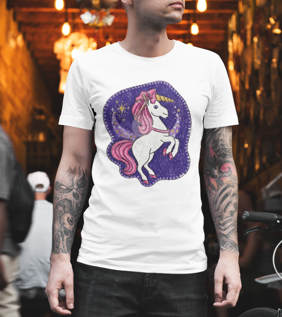 Lizzie Unicorn Dreams Come True Disney Starry Night T-Shirt