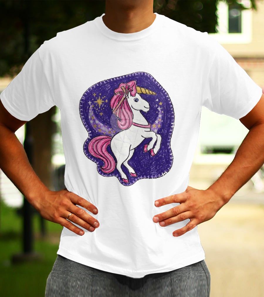 Lizzie Unicorn Dreams Come True Disney Starry Night T-Shirt