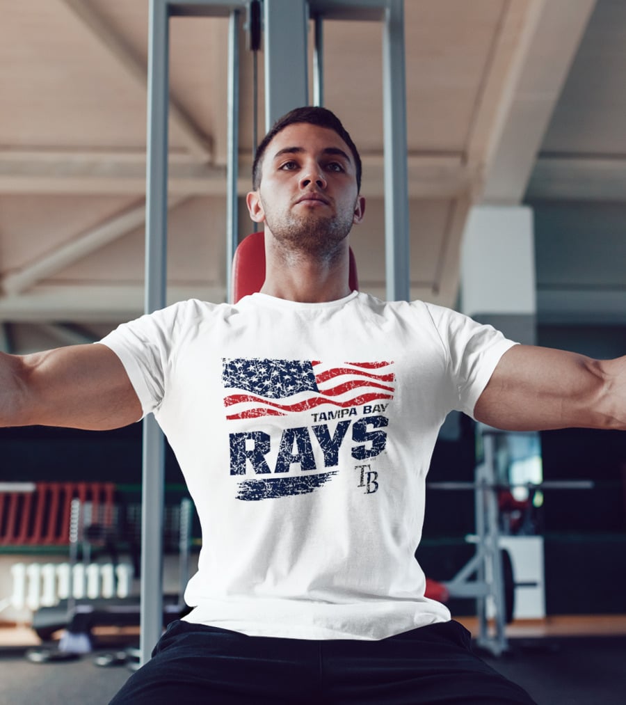 Tampa Bay Rays 4th Of July American Flag T-Shirt