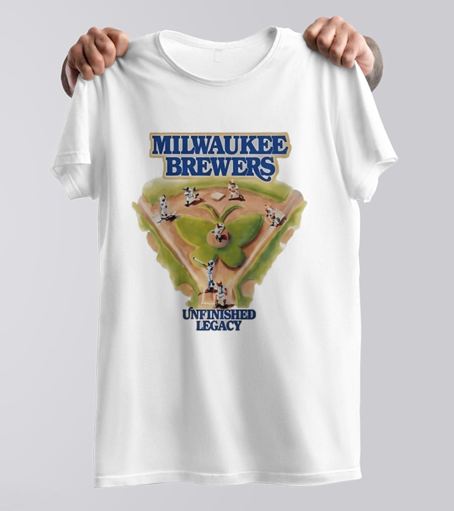 Milwaukee Brewers Unfinished Legacy Baseball Field T-Shirt