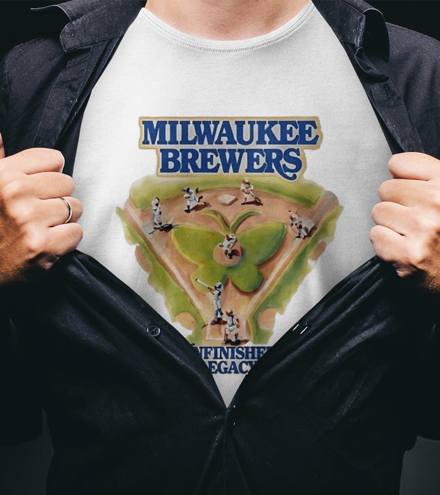 Milwaukee Brewers Unfinished Legacy Baseball Field T-Shirt