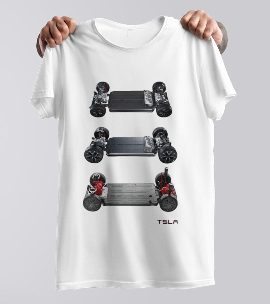 Tesla Foundation Chassis Electric Vehicle E S L A T-Shirt
