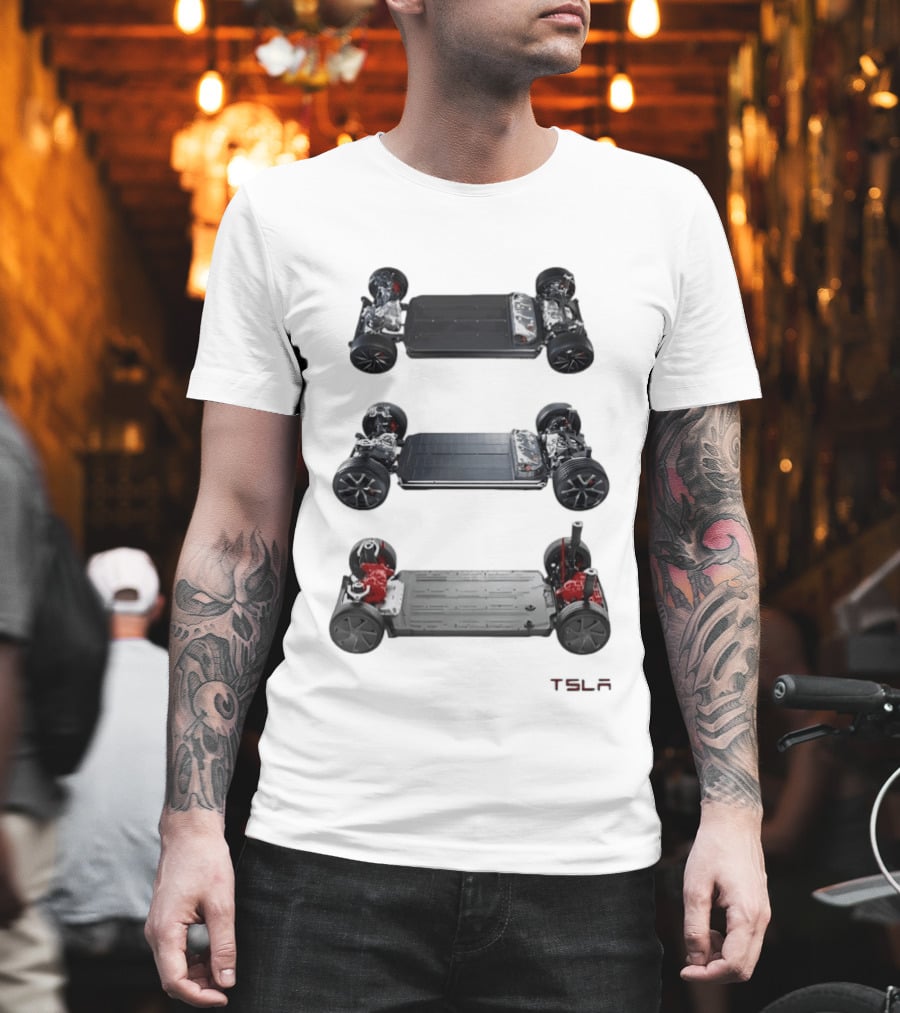 Tesla Foundation Chassis Electric Vehicle E S L A T-Shirt