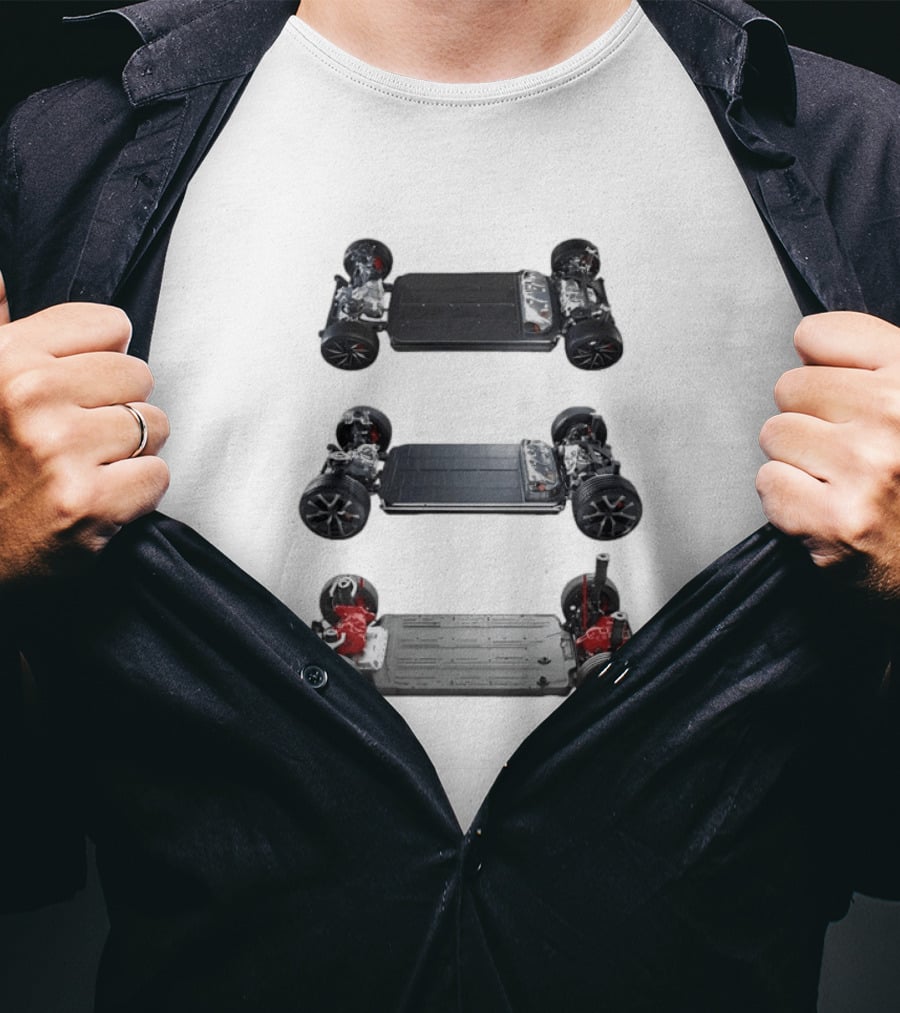 Tesla Foundation Chassis Electric Vehicle E S L A T-Shirt