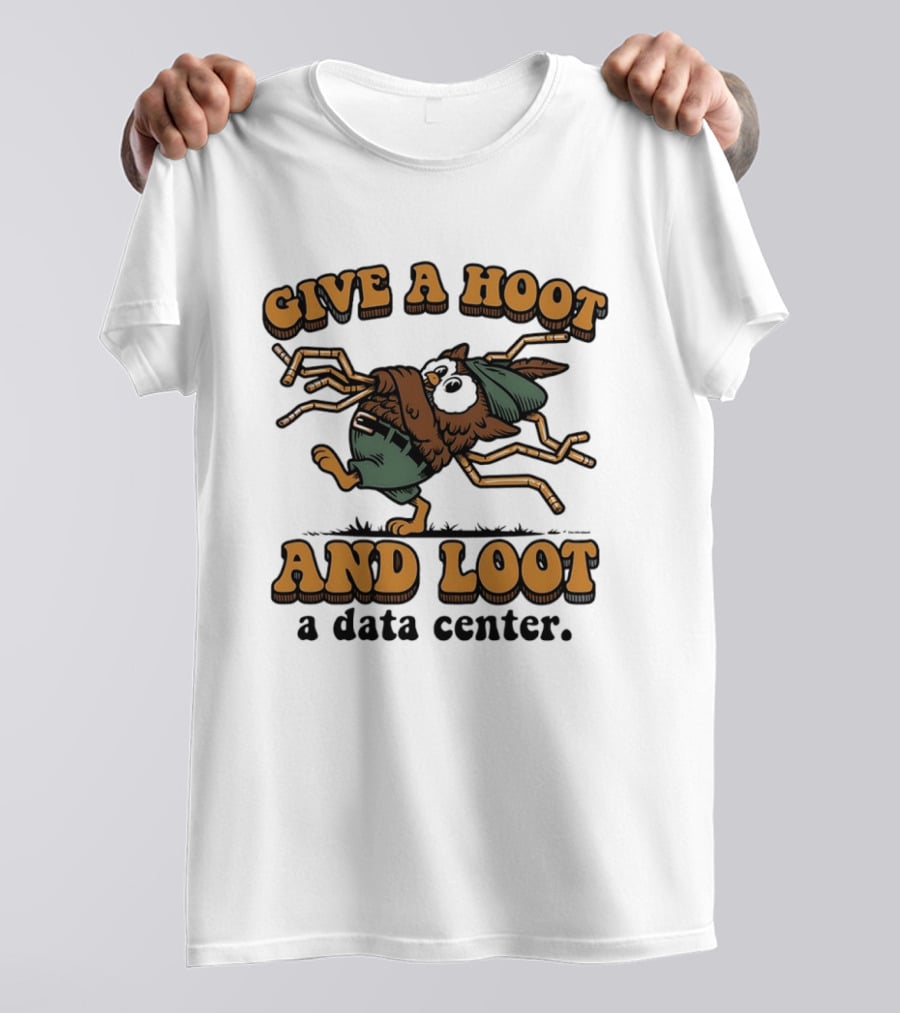 Give A Hoot And Loot A Data Center Owl With Circuit Board Wings T-Shirt