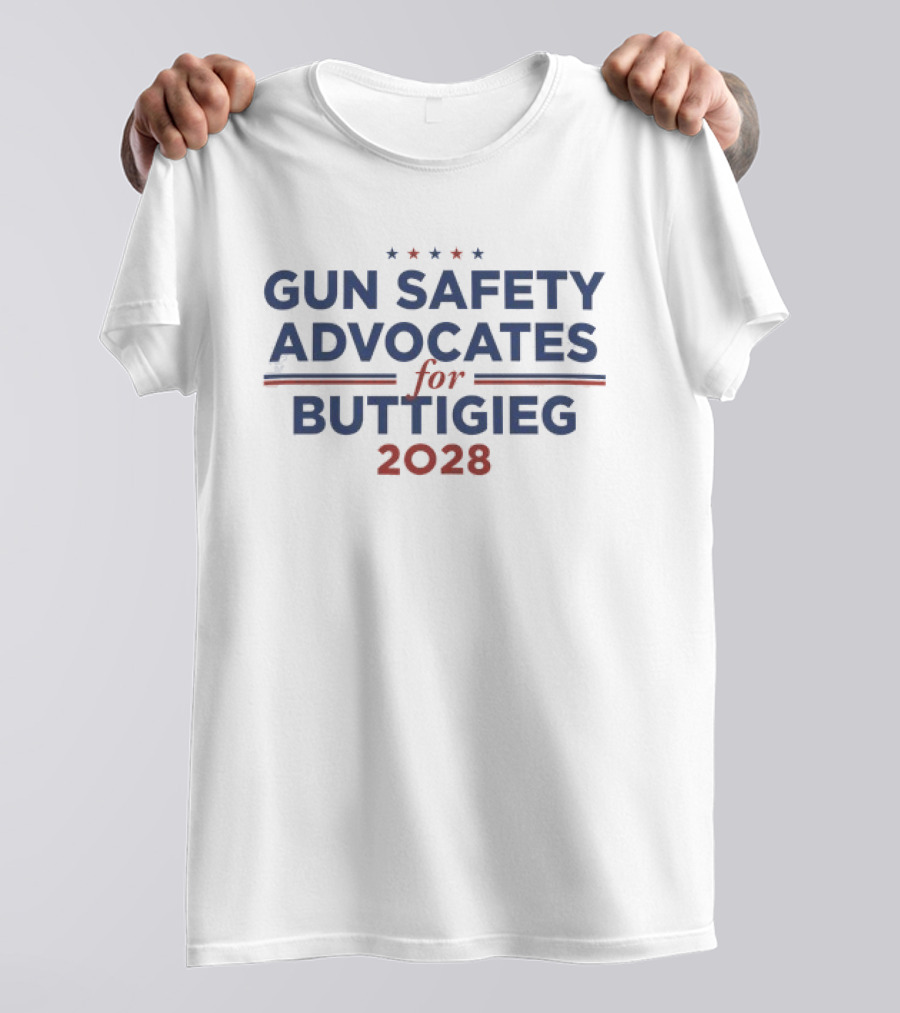 Gun Safety Advocates For Buttigieg 2028 T-Shirt