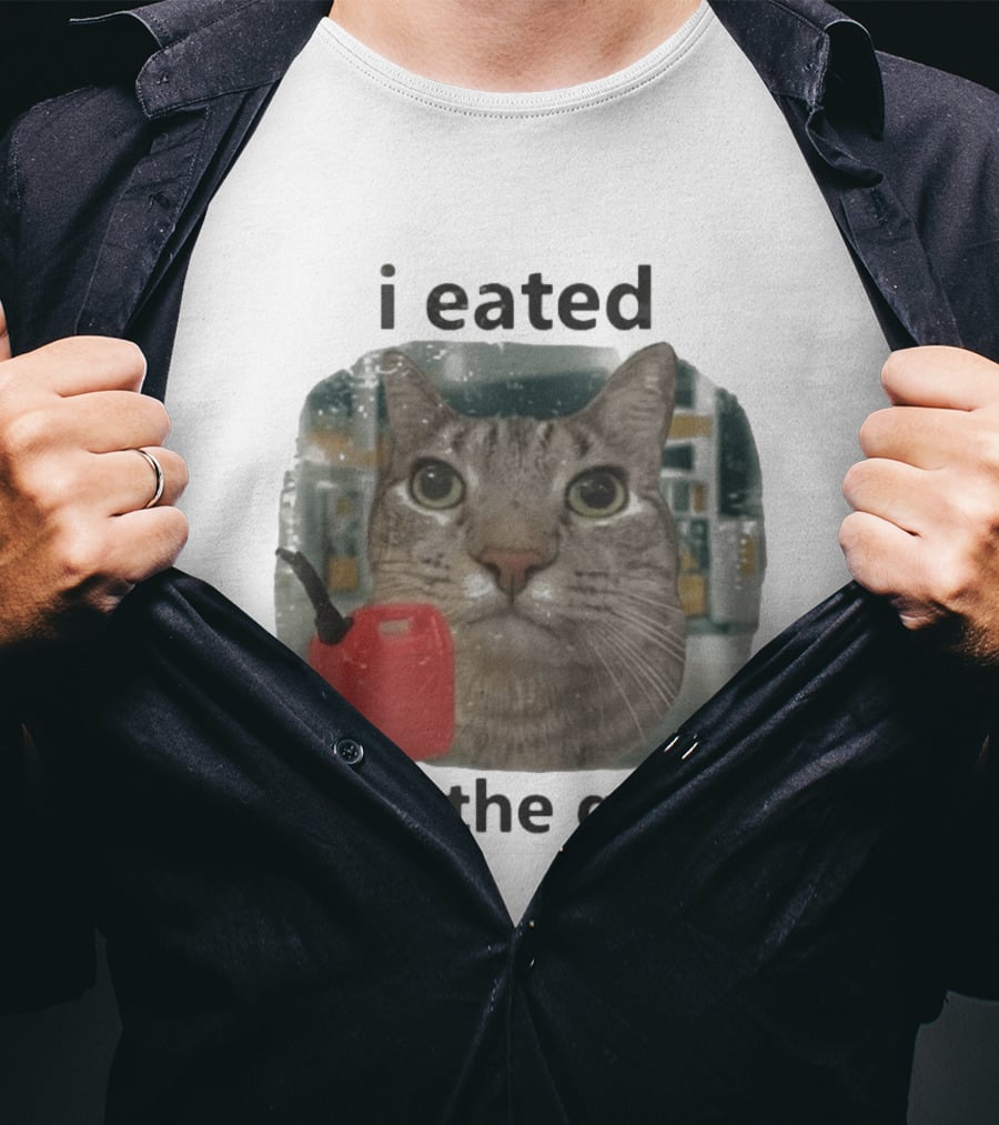I Eated All The Gas Funny Cat Meme T-Shirt