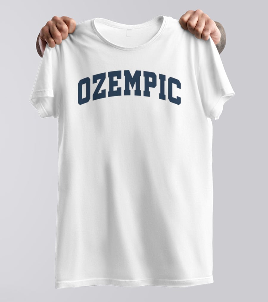 Ozempic Arch Style Classic Bold Font Navy T-Shirt