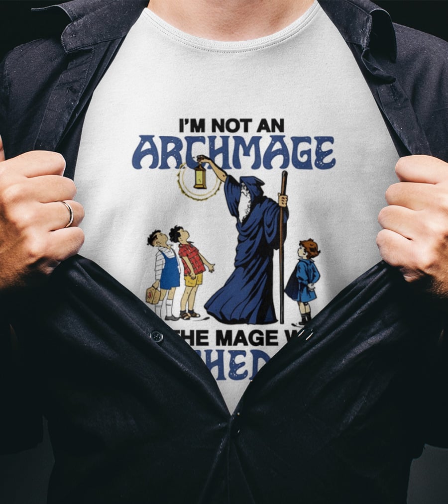 I'm Not An Archmage I'm The Mage Who Arched Up Wizard Kids Lantern T-Shirt