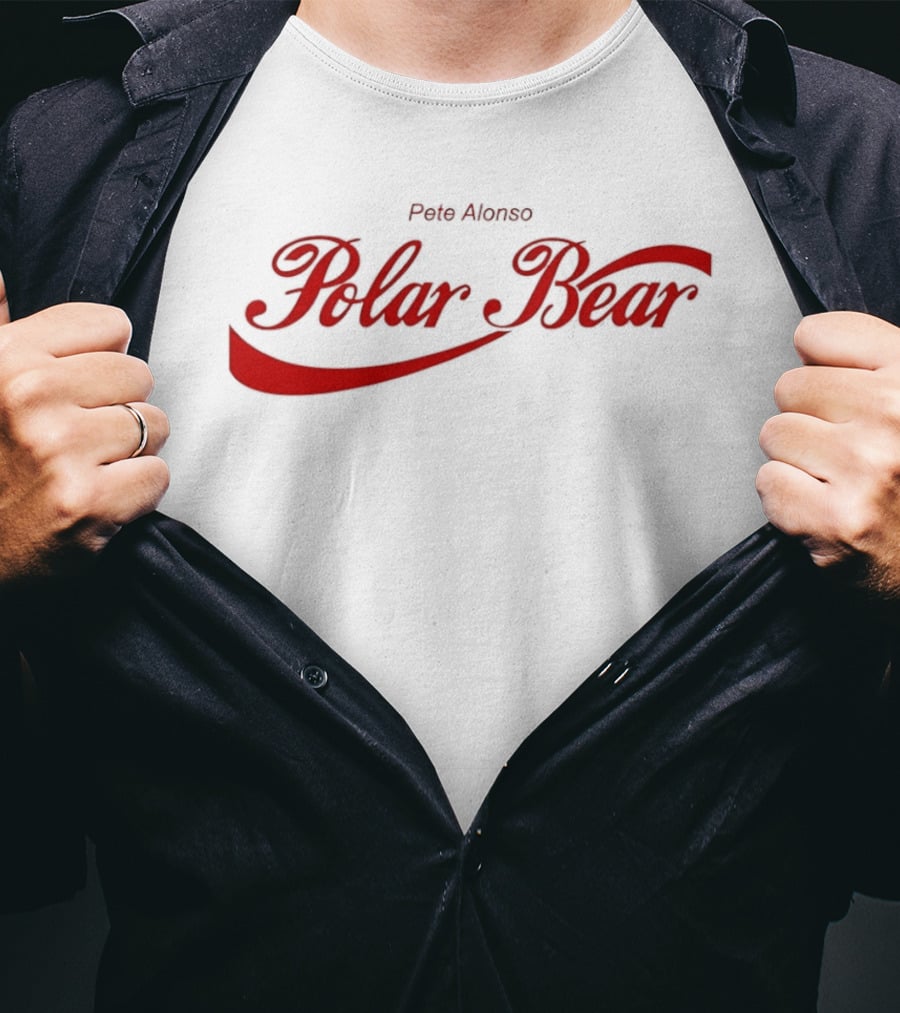 Pete Alonso Polar Bear Coca Cola Style Orioles T-Shirt