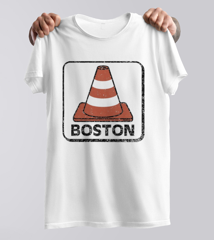 Boston Traffic Cone Urban Humor T-Shirt