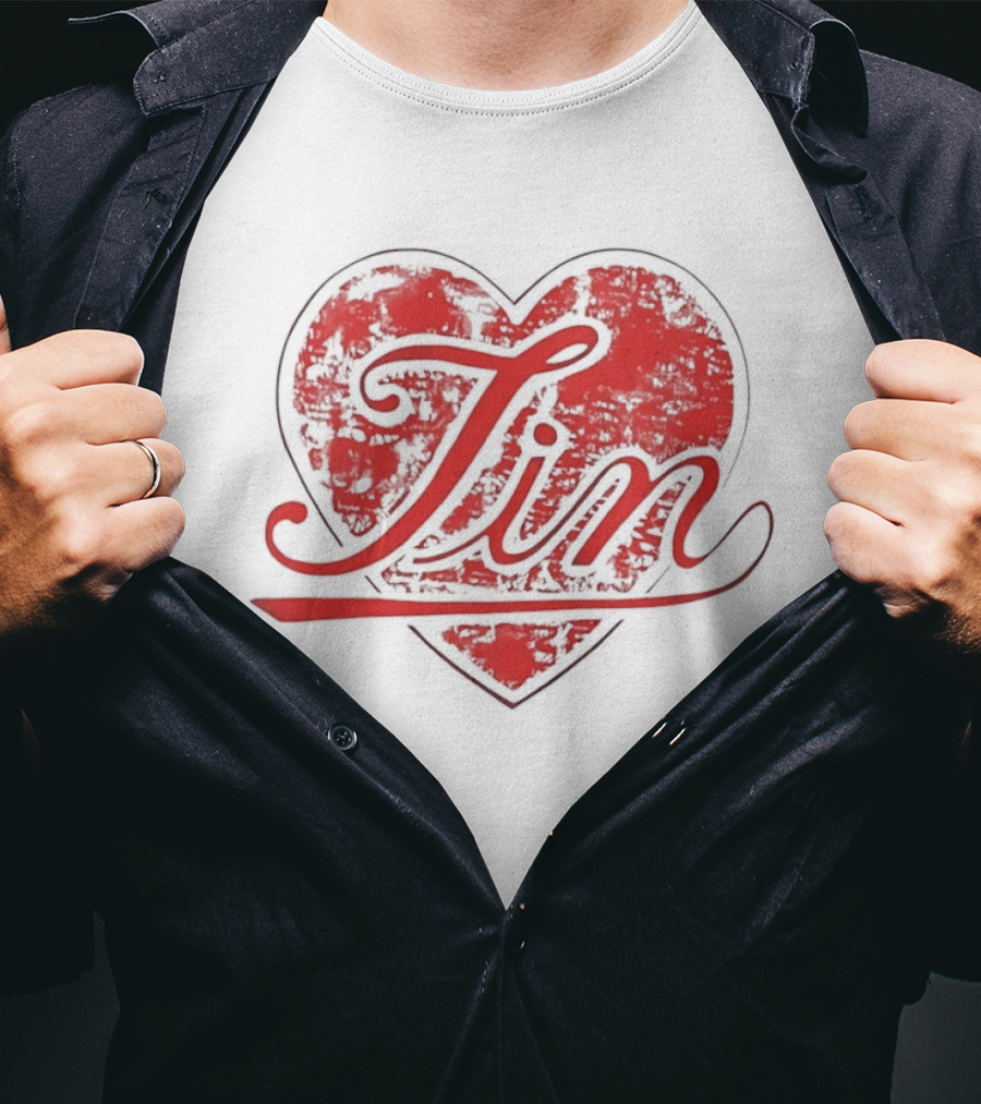 BTS Army Red Jin Heart T-Shirt