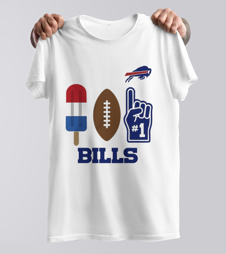 Buffalo Bills Football Popsicle Foam Finger 2026 Season T-Shirt