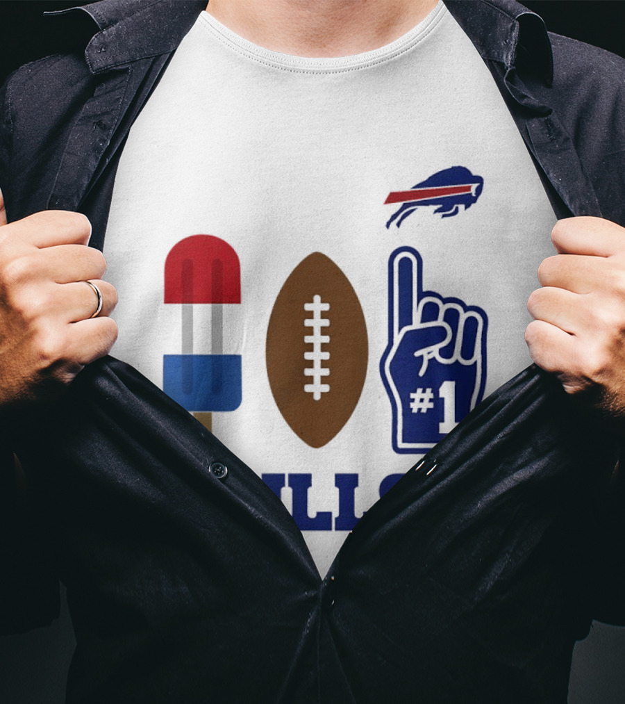 Buffalo Bills Football Popsicle Foam Finger 2026 Season T-Shirt