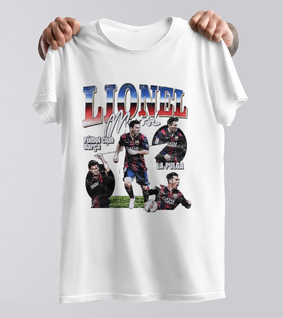 Lionel Messi Futbol Club Barcelona La Pulga M T-Shirt
