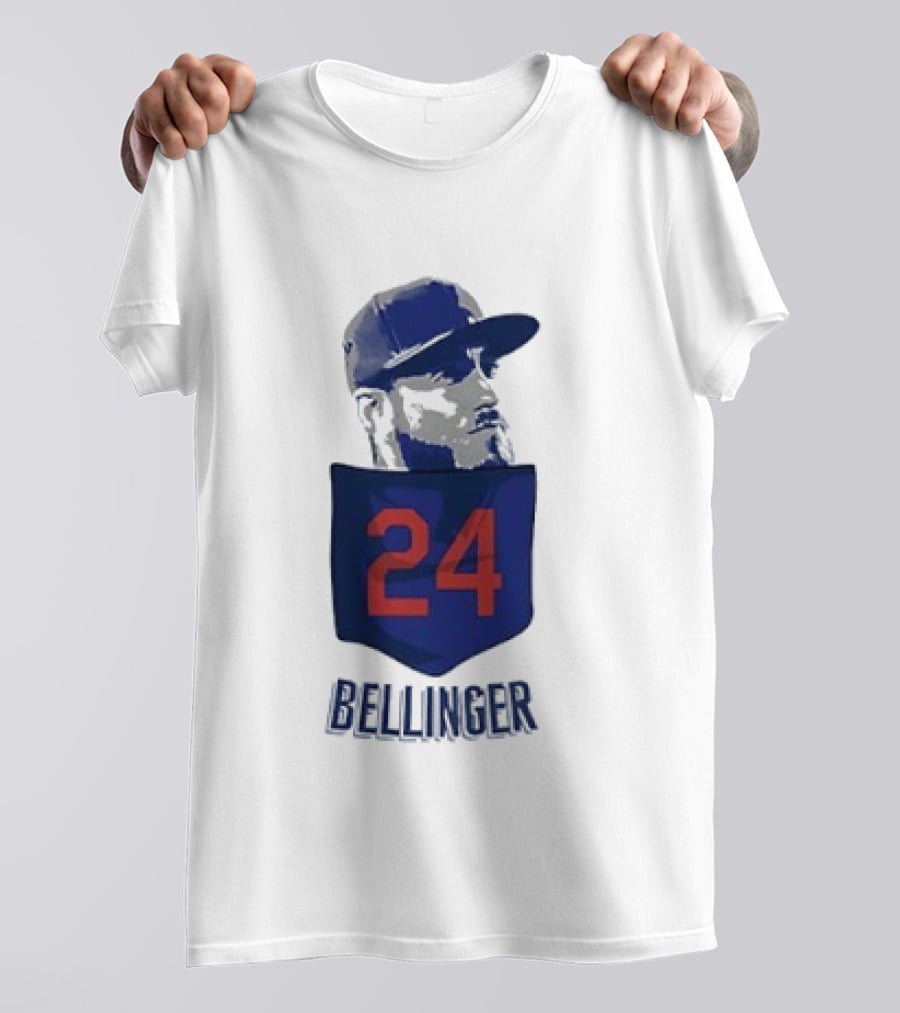 Cody Bellinger 24 Chicago Cubs Bellinger Baseball MLB Pocket Cap T-Shirt