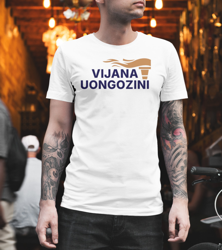 Vijana Uongozini Torch Symbol Edwin Sifuna Parliament Building T-Shirt