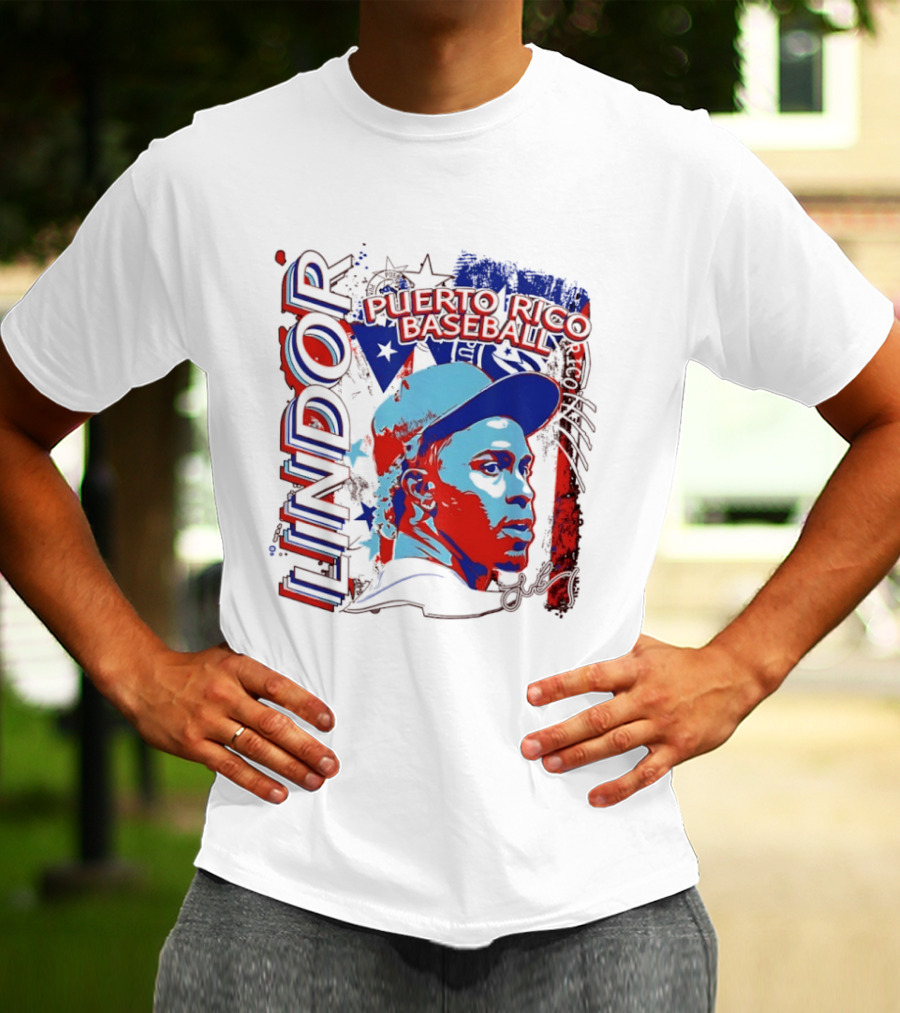 Francisco Lindor Puerto Rico Baseball MLB Player T-Shirt