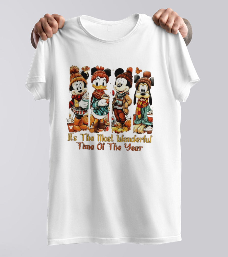 Mouse And Friends It's The Most Wonderful Time Of The Year Halloween Family Trip 2026 T-Shirt