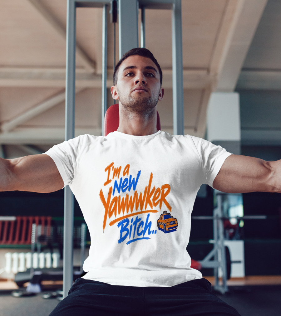 New York Knicks I'm A New Yawwwker Bitch Taxi T-Shirt