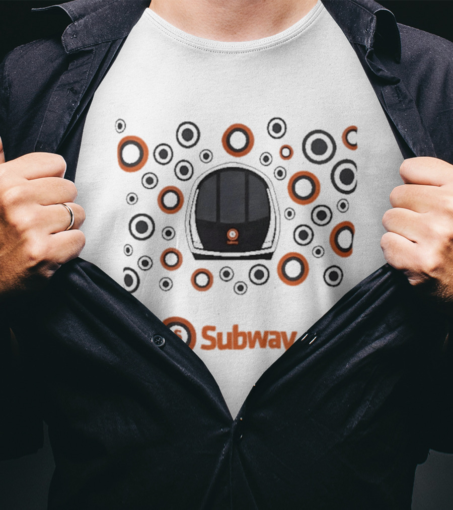 Glasgow Subway Mini Train Driver Subway Circles T-Shirt